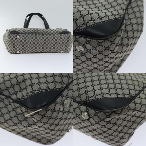 CELINE Macadam Canvas Hand Bag Gray - Picture 10 of 12